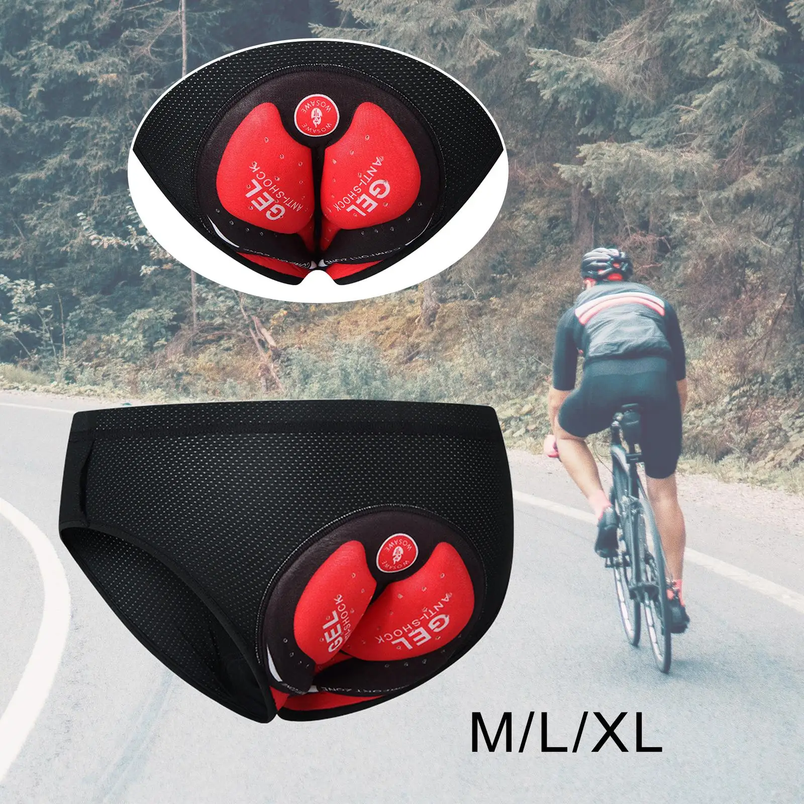 Men`s cycling shorts cycling underpants briefs 3D padding liner MTB bike