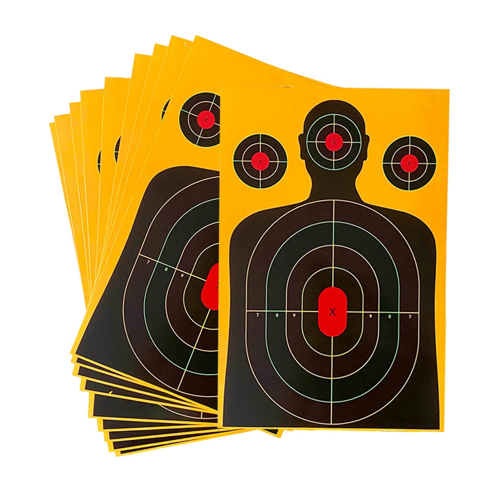 10Pcs Silhouette Target Hunting Highly Visible Letter Partition without Stand Wargame Training Target Hunting Silhouette Target