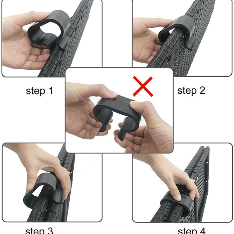 Description Picture 4 of itemNew 10 Pcs Outdoor Furniture Clips Rattan Chair Fasteners for Preventing Movement