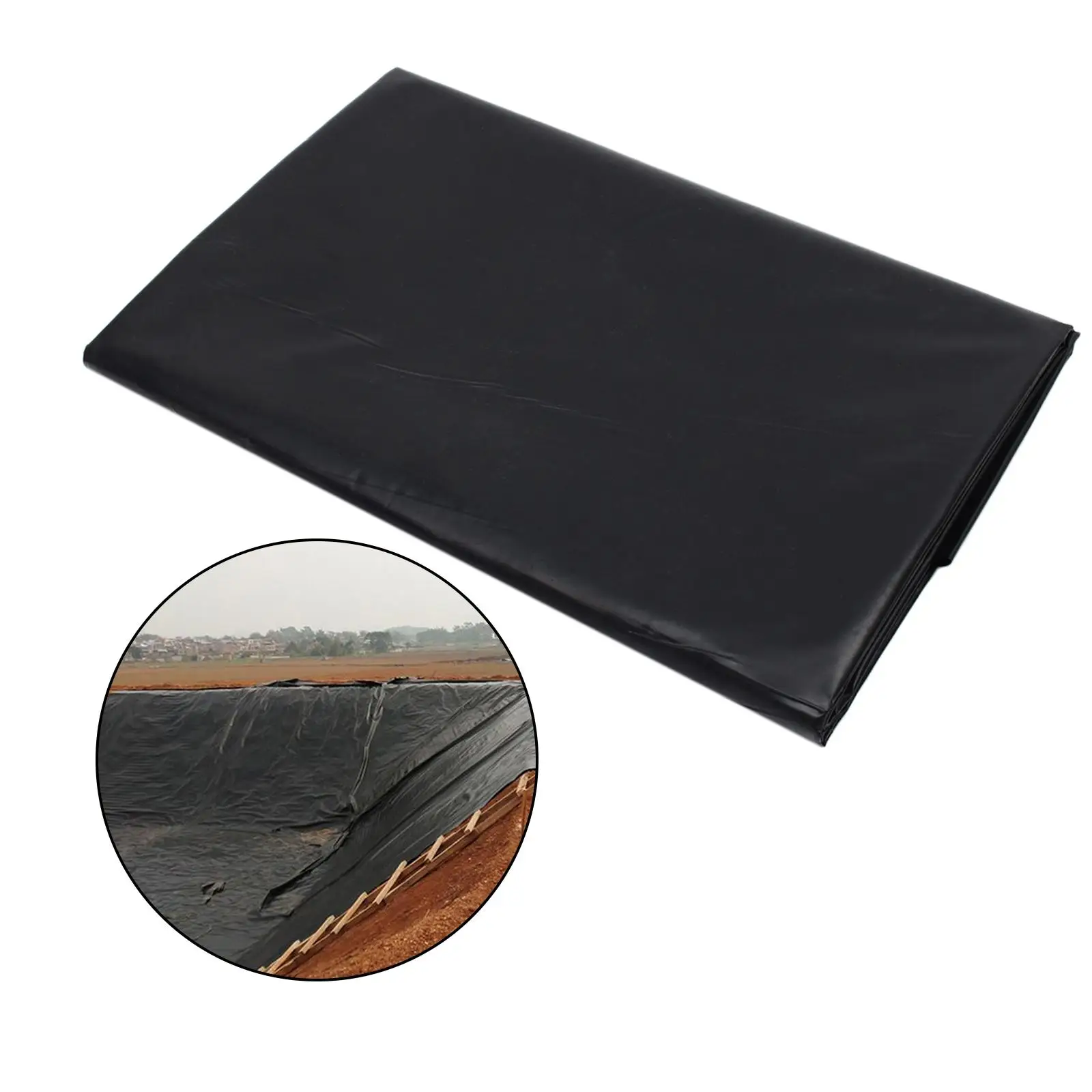 Black Fish Pond Liner Professional Waterproof Weather Resistant for Waterfall Landscaping Pool