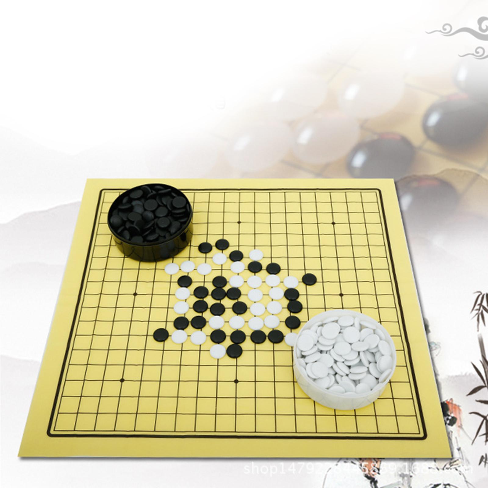 Go Game Set Baduk / Weiqi Chess Pieces Gift with Box for Camping