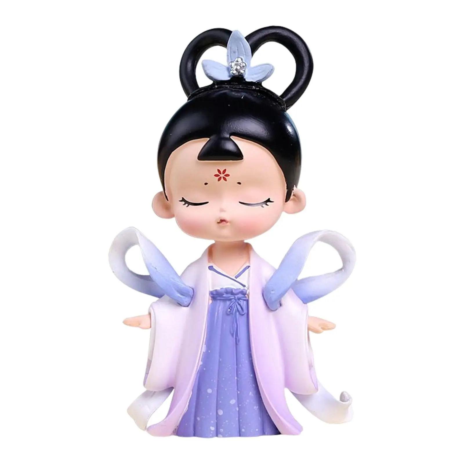 Chinese Ancient Girl Doll Resin Crafts Traditional for Home Decor