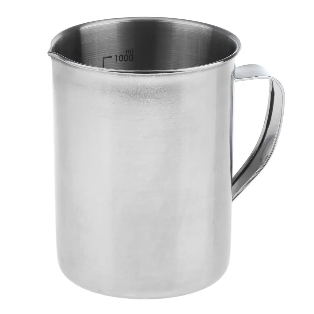 Large Stainless Steel Cocktail Measuring Jug Cup for - 500ml/1L