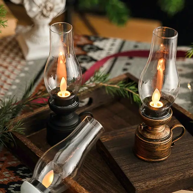 Candlestick Holder Oil | Lamp Table Kerosene | Oil Lamp Candle