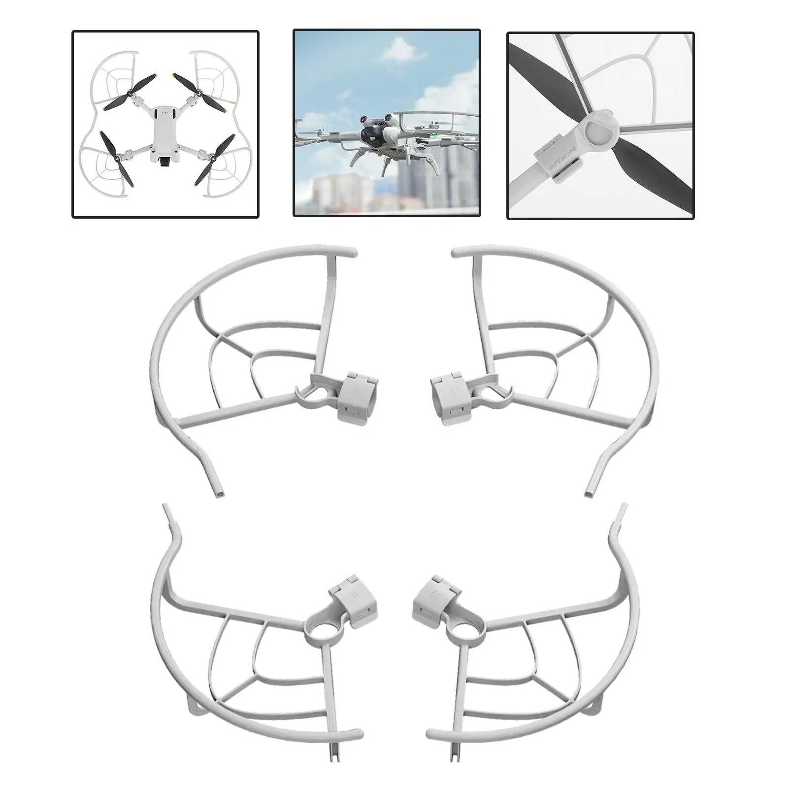 Propeller Guards Anti Collision Propeller Blade Crash Guard Cover Propellers Protector Props Protector for DJI Mini 3 Pro Parts