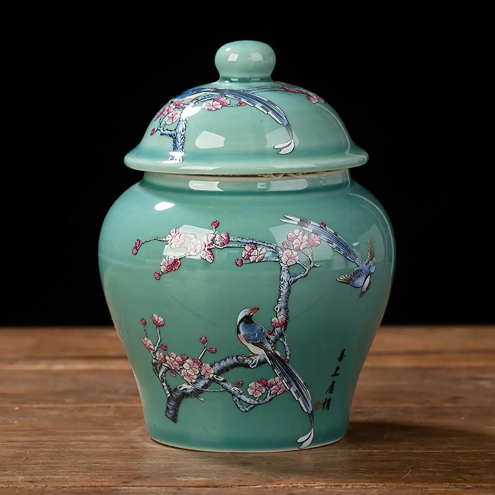 Ceramic Ginger Jar Vintage Style Decorative Gift Crafts Porcelain Jars Vase for Office Table Decoration Wedding Weddings Desktop