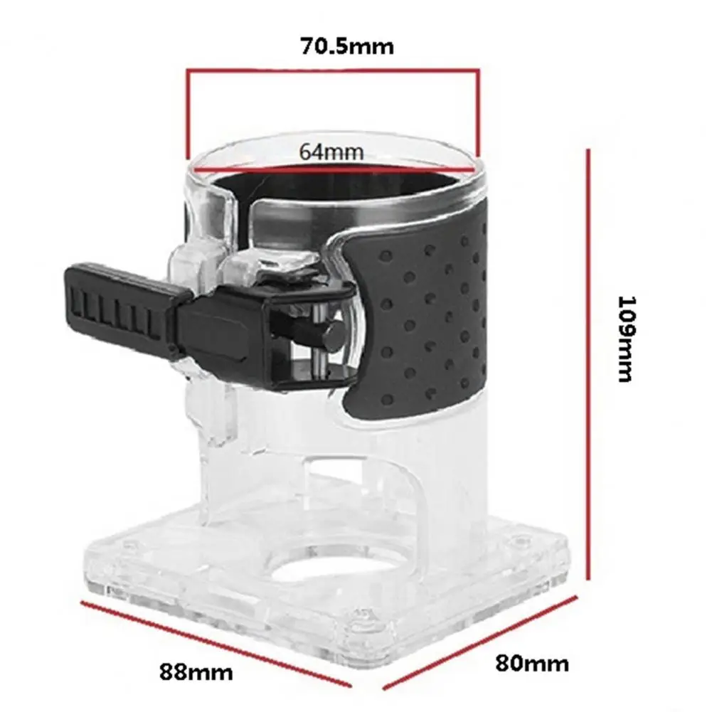 Trimmer Router Base Practical Replacement Transparent Professional Trimmer Base for Factory  Protective Cover  Trimmer Base antique woodworking bench
