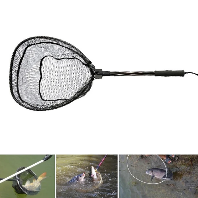 Portable Retractable Fishing Net Telescoping Landing Net Non-Slip Folding  Fishing Net for Easy Catch & Release - AliExpress