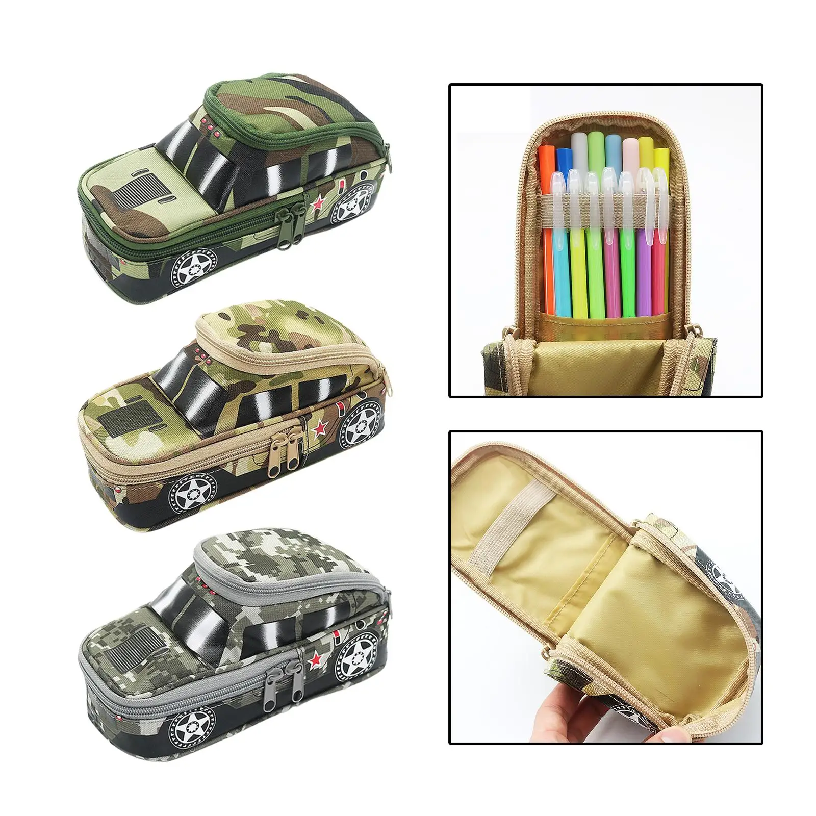 Pen Case Multifunction Stationery Organizer Portable Pencil Bag Pen Pouch for School Kids Boys and Girls Children Birthday Gifts