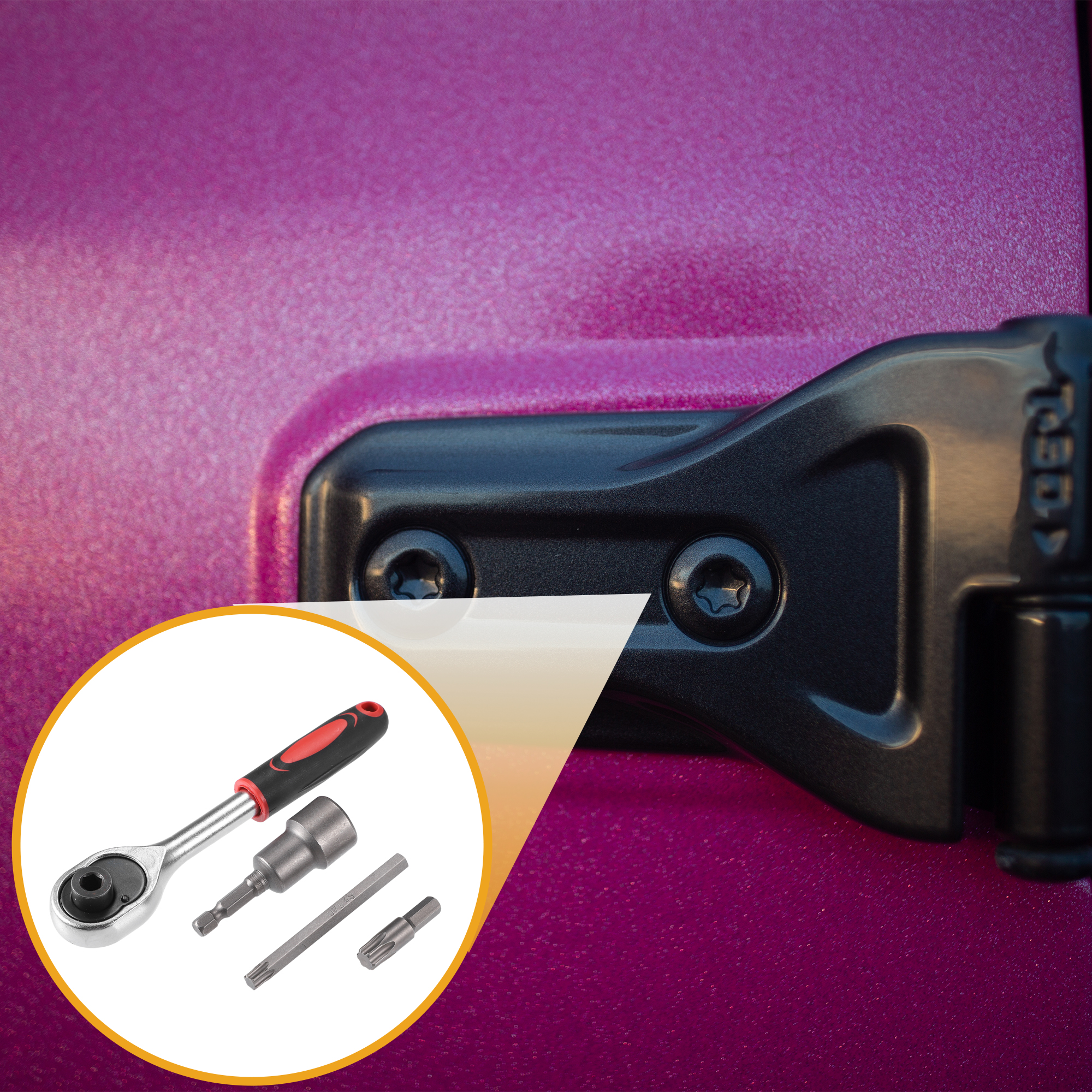 Uxcell Auto Softtop Hard Top Tür entfernung Werkzeugs atz für Jeep Wrangler JL JK 2015-2018 4/2007 Stk – Detail 2