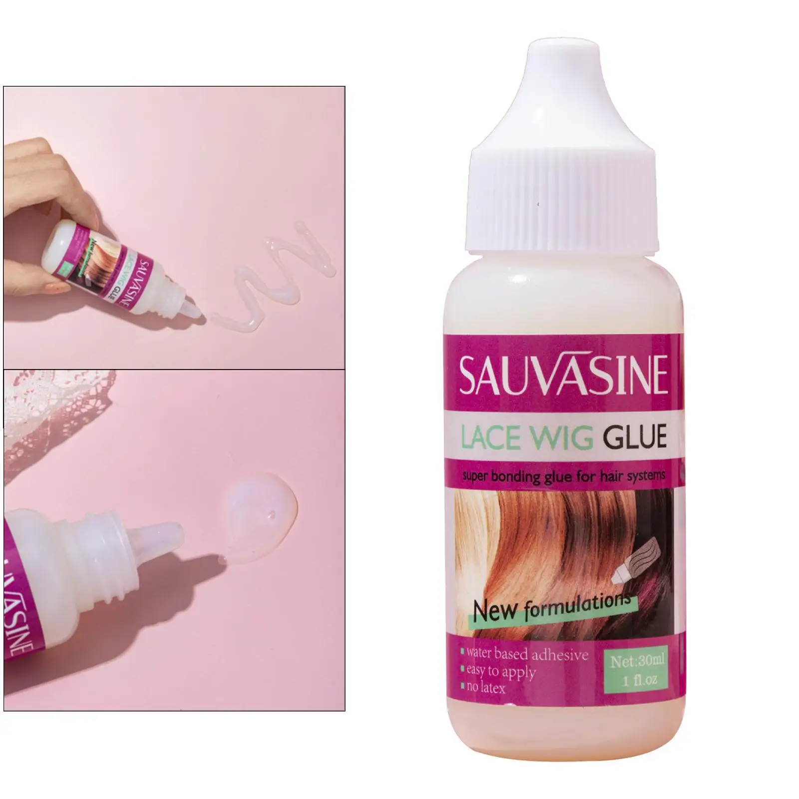 Hair Replacement  Invisible Bonding Glue Extra Moisture Control  Glue for Hair Replacement Waterproof Oil-Resistant