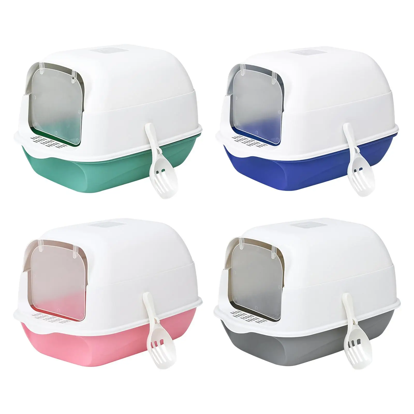 Cat Litter Box Fully Enclosed Cat Toilet Professional Anti splashing with