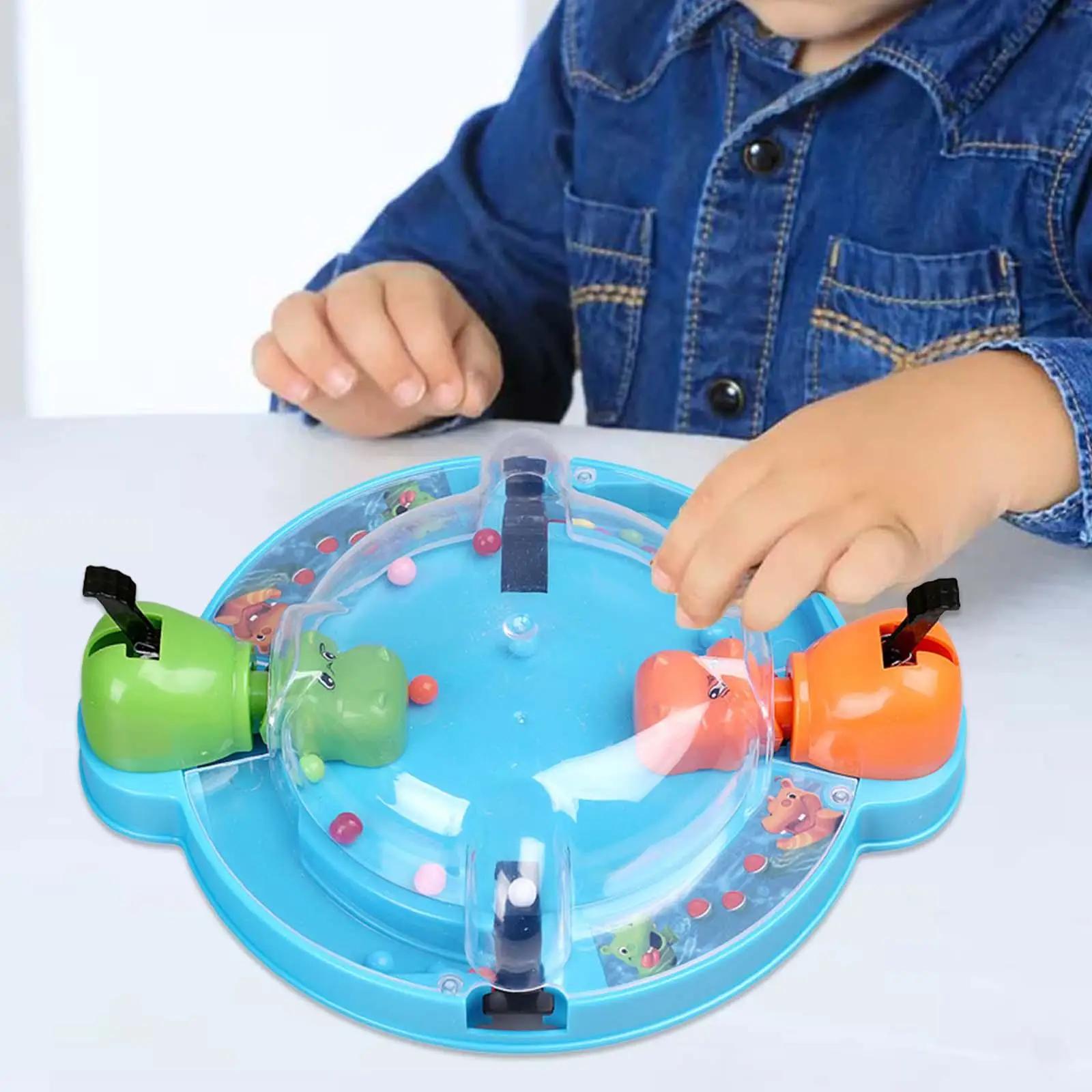 speeds race Toy Fine Motor Skills strategy Hungry Hippo Bead Contest for Birthday gifts Home Preschool