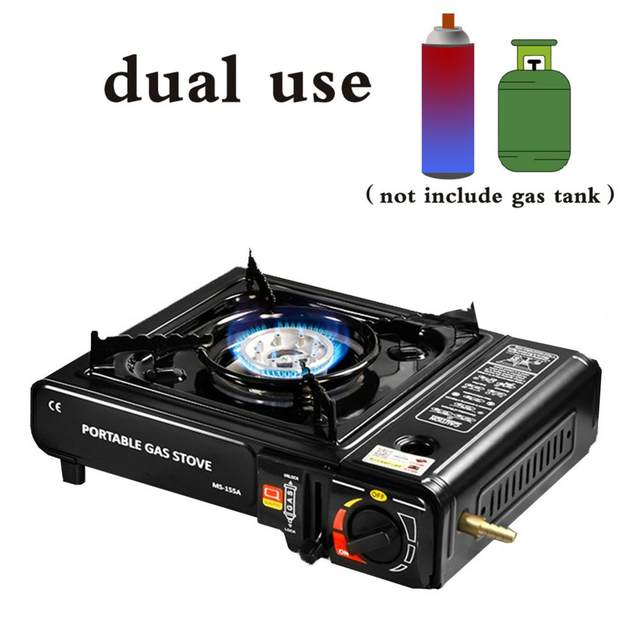 Tabletop Butane Gas Camping Stove with Dual Spiral Flame 11,000 BTU - Gas  Adapters Marketplace