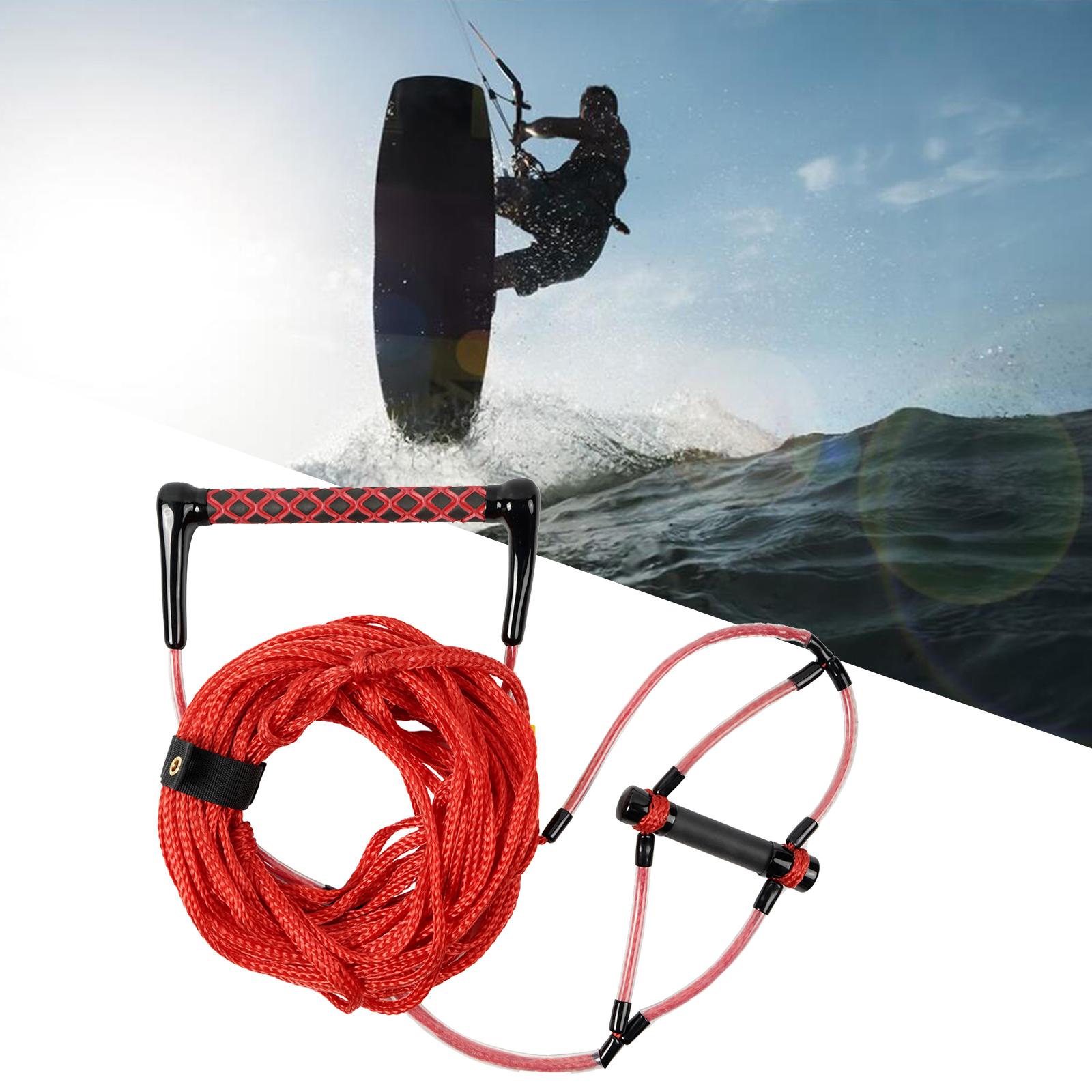 Water Ski Rope Safety Surfing Towable Watersport Rope Water Ski Rope with Handle for Wakeboard Kneeboard Wakesurf Sport