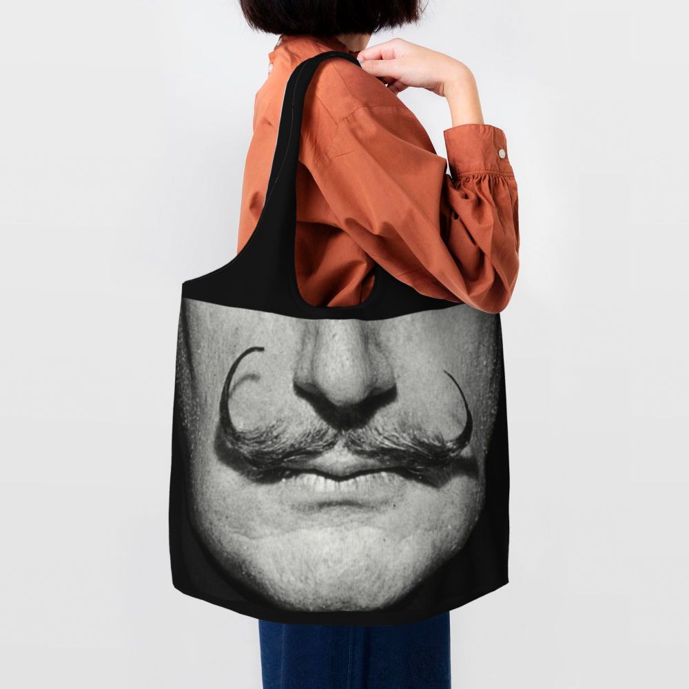 compras, retrato bigode, Bolsa artista espanhol, bolsa de grande capacidade