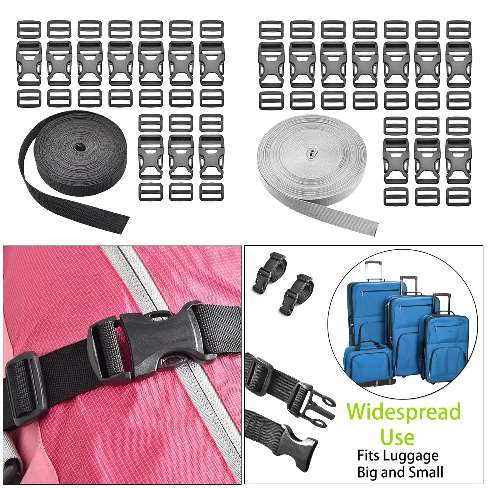 Adjustable tie Straps, Heavy Duty Travel Luggage Lashing Strap Ratchet Straps,  Strap with Buckle Suitable for Carrying Various