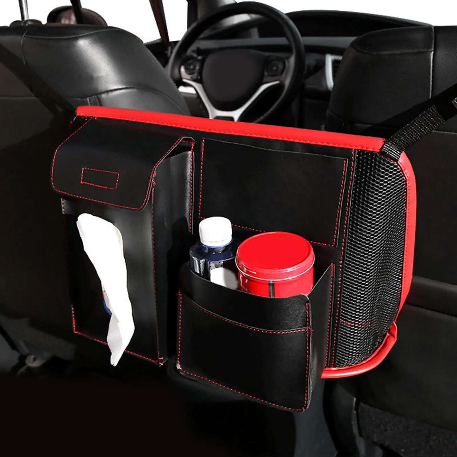 Car Net Pocket Handbag Holder Organizer Seat Side Storage Net Bag For Handbag Documents Phone Car Organizer Storage Bag