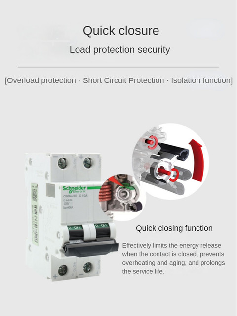 Schneider Electric C65N-DC MCB Multi 9 A9 Air switch 2P DC