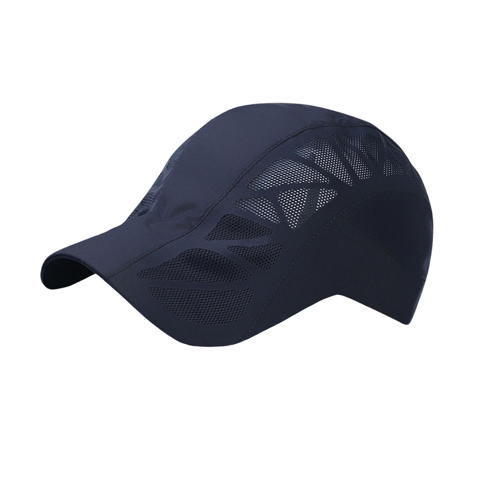 Summer Mesh Baseball Cap Adjustable Protection Flat Cap for Outdoor Sports