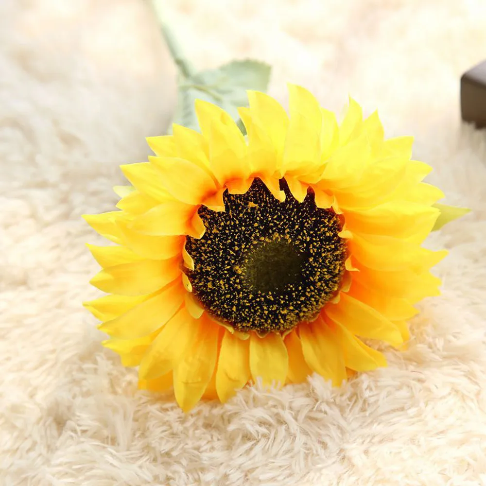 1~13 Heads Silk Sunflower Yellow Bouquet Artificial Flowers DIY Home Party Wedding Floral Decor Accessories Fake Flower Balls