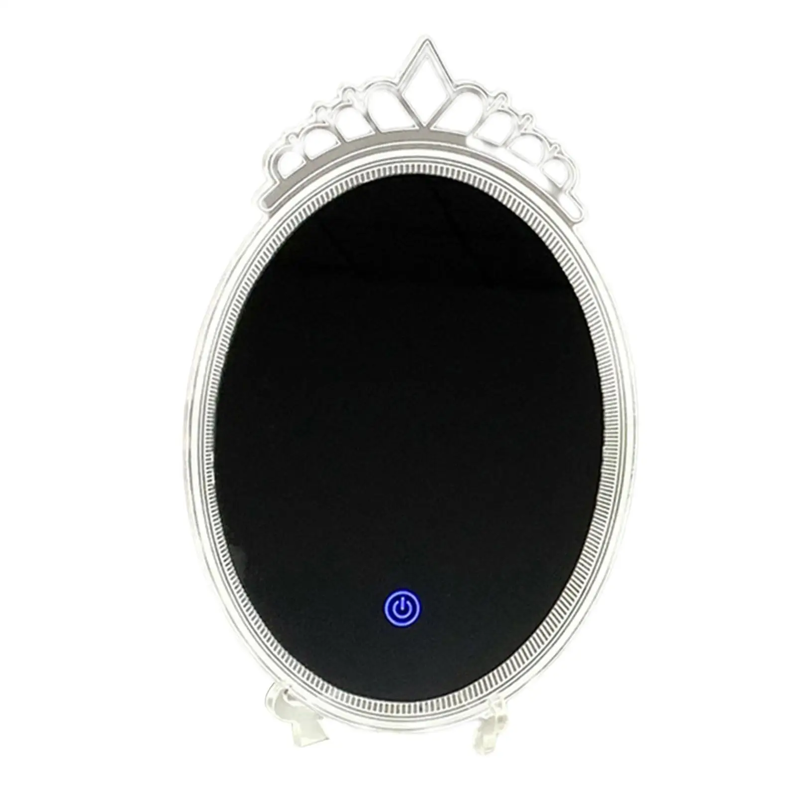 Lighted  Mirror, , Touch Screen and Dimmable, Tabletop Cosmetic Mirror (White)