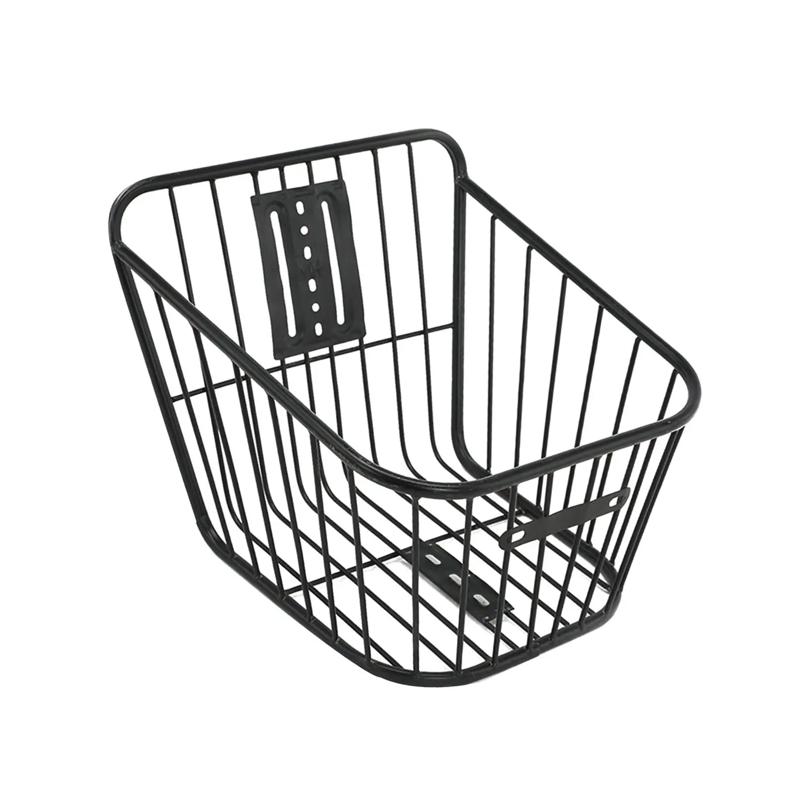 Bike Metal Wire Rear Basket without Cover Weatherproof Easily Install Large Capacity Accessories Strengthened Frame for Pet