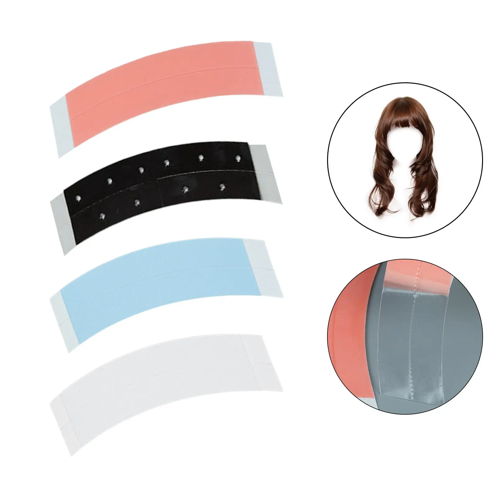 36 Pieces Double Sided Hair Tape Strips, Comfortable Waterproof Hairpiece Tape for Hairpiece Invisible Transparent Tape