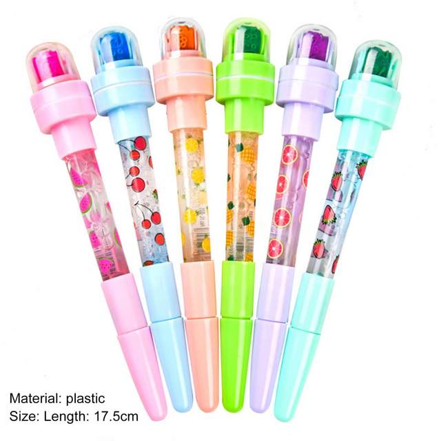 Mini Ball Pen Plastic Bubble Pen 6 Colors Taking Notes Durable Drawing  Color Pen Supplies - AliExpress