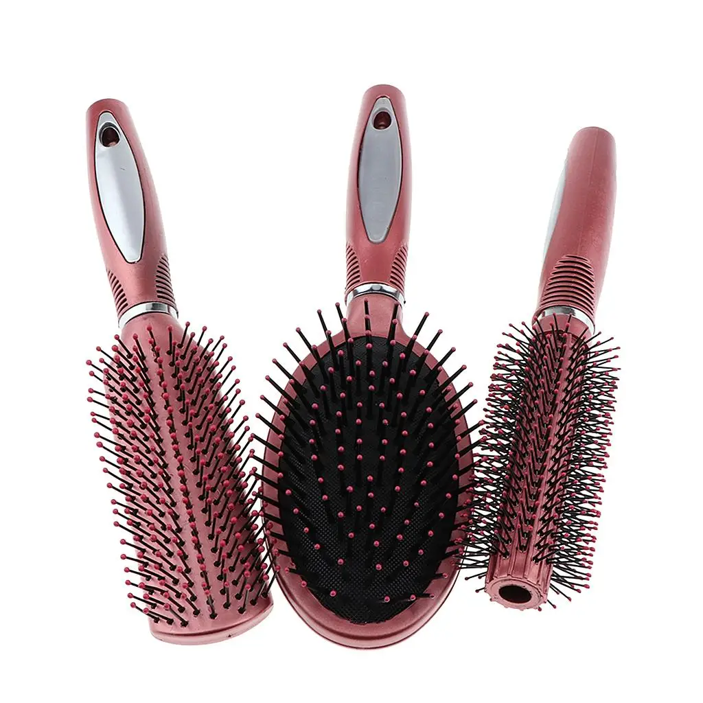 3Pcs/set Professional Detangler Hair Brushes,    Dry Hair - No Snag or Pull