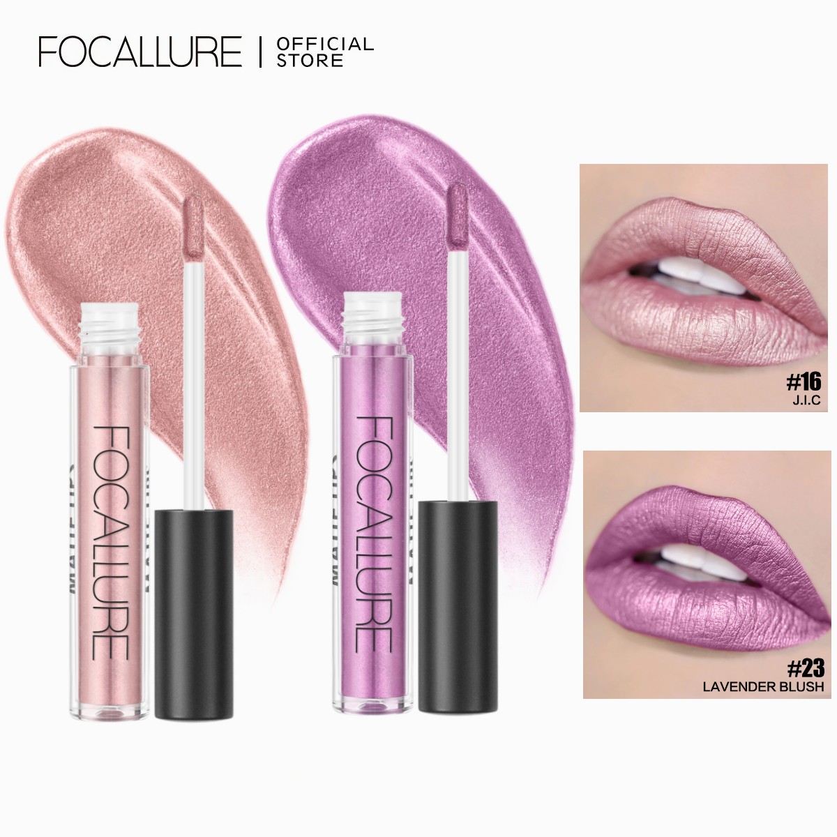 Best of FOCALLURE Waterproof Pearlescent Lip Gloss Long-lasting Lip Glaze Non-stick Cup Liquid Lipstick Women Lips Makeup Cosmetics Reviews & Tips