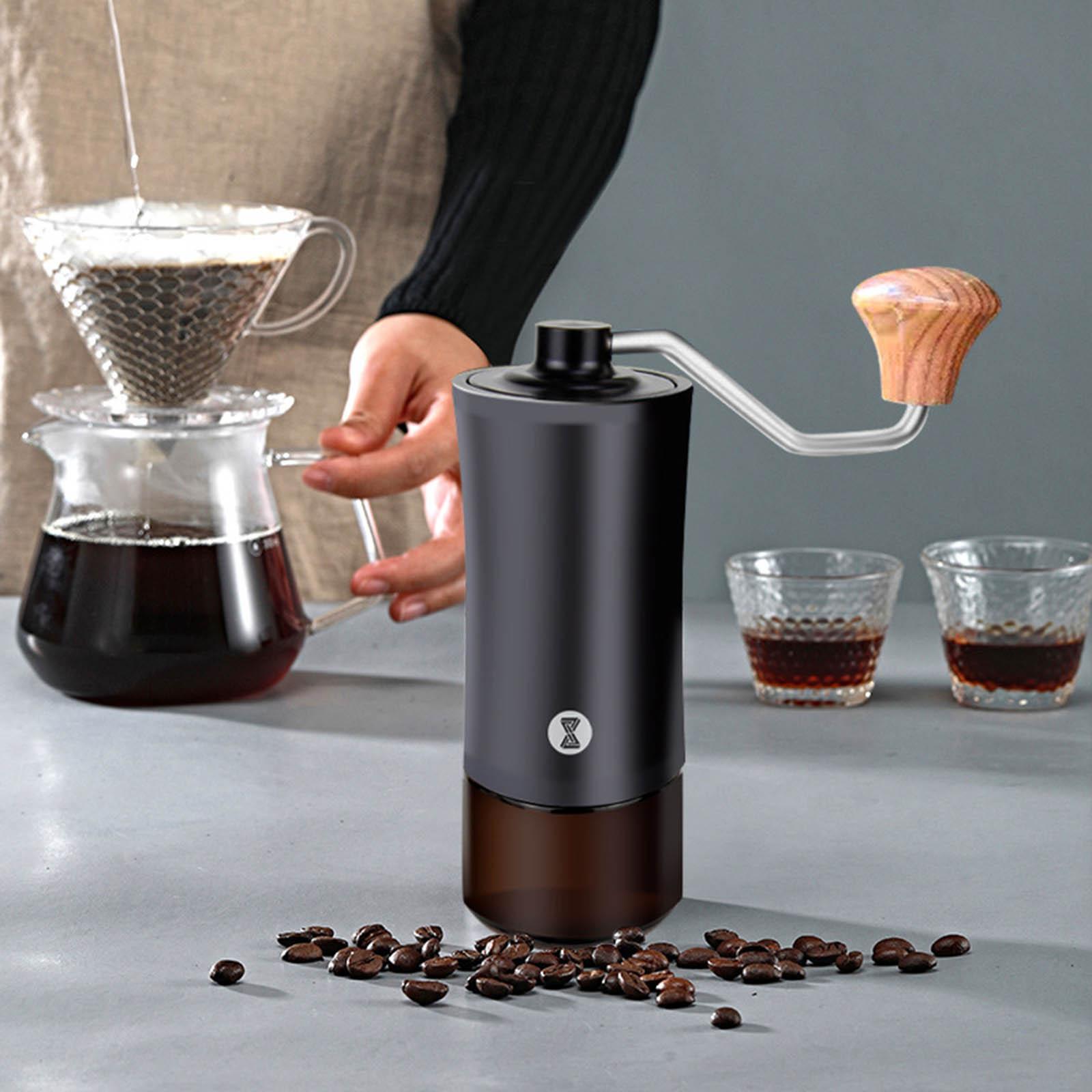 Manual Coffee Grinder Adjustable Finely Setting Espresso Hand Mill Tool Coffee Beans Grinder for Office Camping Kitchen Gadgets