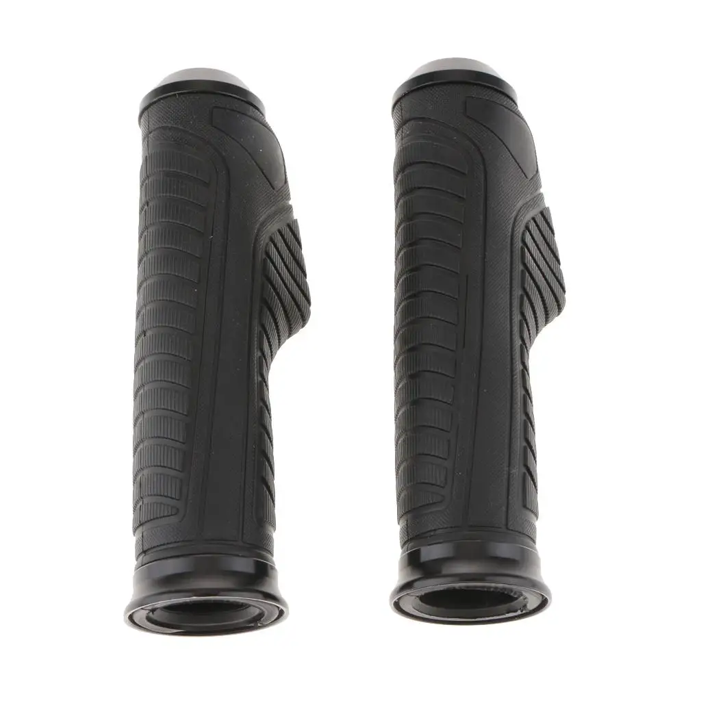 Pair Of Rubber Motorcycle Bike Handlebar Grips For 7/8 