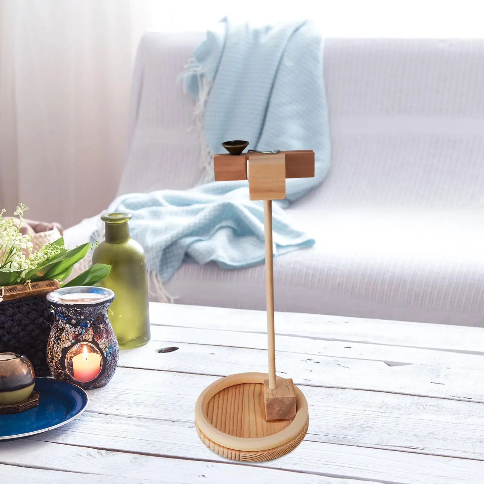 Incense Holder for Sticks Incense Tray Stable Wooden for Household Desk