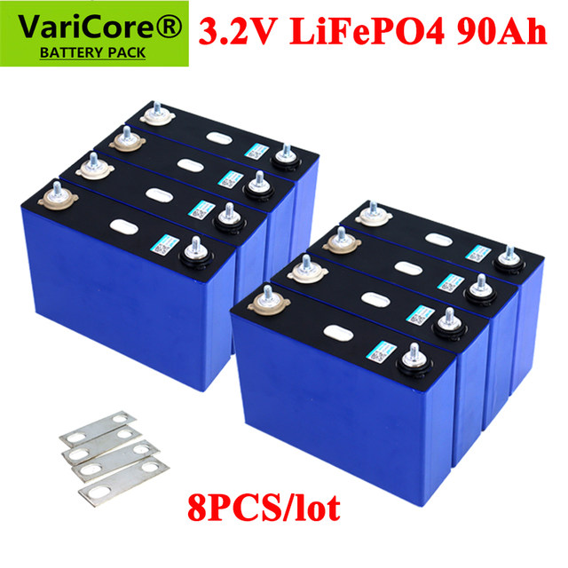 LiFePo4バッテリー,8個,3.2v,310ah,304ah,280ah,135Ah,105Ah,リン酸鉄リチウム,12v,24v,オフグリッド,ソーラー設置用