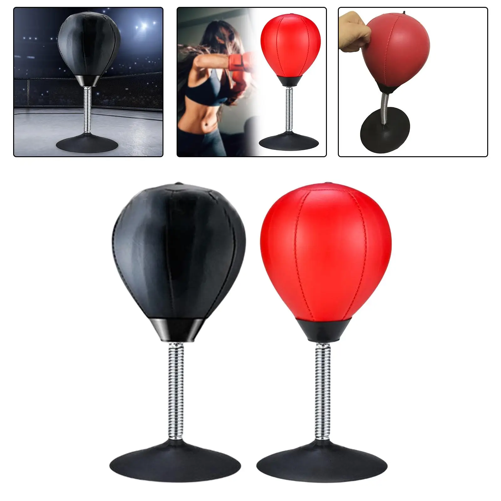 Desktop Punching Bag Suction Cup Stress Relief for Coworkers Kids Adults