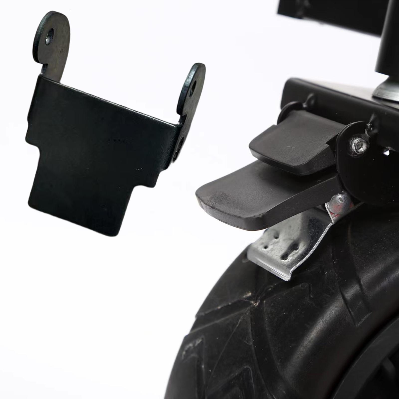 Steel Shopping Trolley Brake Bracket, Replace Equipment, Locking Braking Wagon Holder Parts Repair Accessories