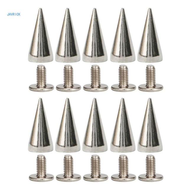 Metal Spikes and Studs Cone Spiked Rivets PU DIY Crafts Punk Studs and  Spikes for Clothing Shoes Belts Bag Accessories - AliExpress