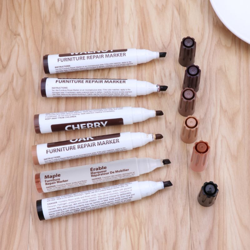 Description Picture 4 of itemWood Stain Touch-Up Marker Wood Furniture & Floor Pens Scratch Repair Marker Wax Sticks for Home, Carpenters