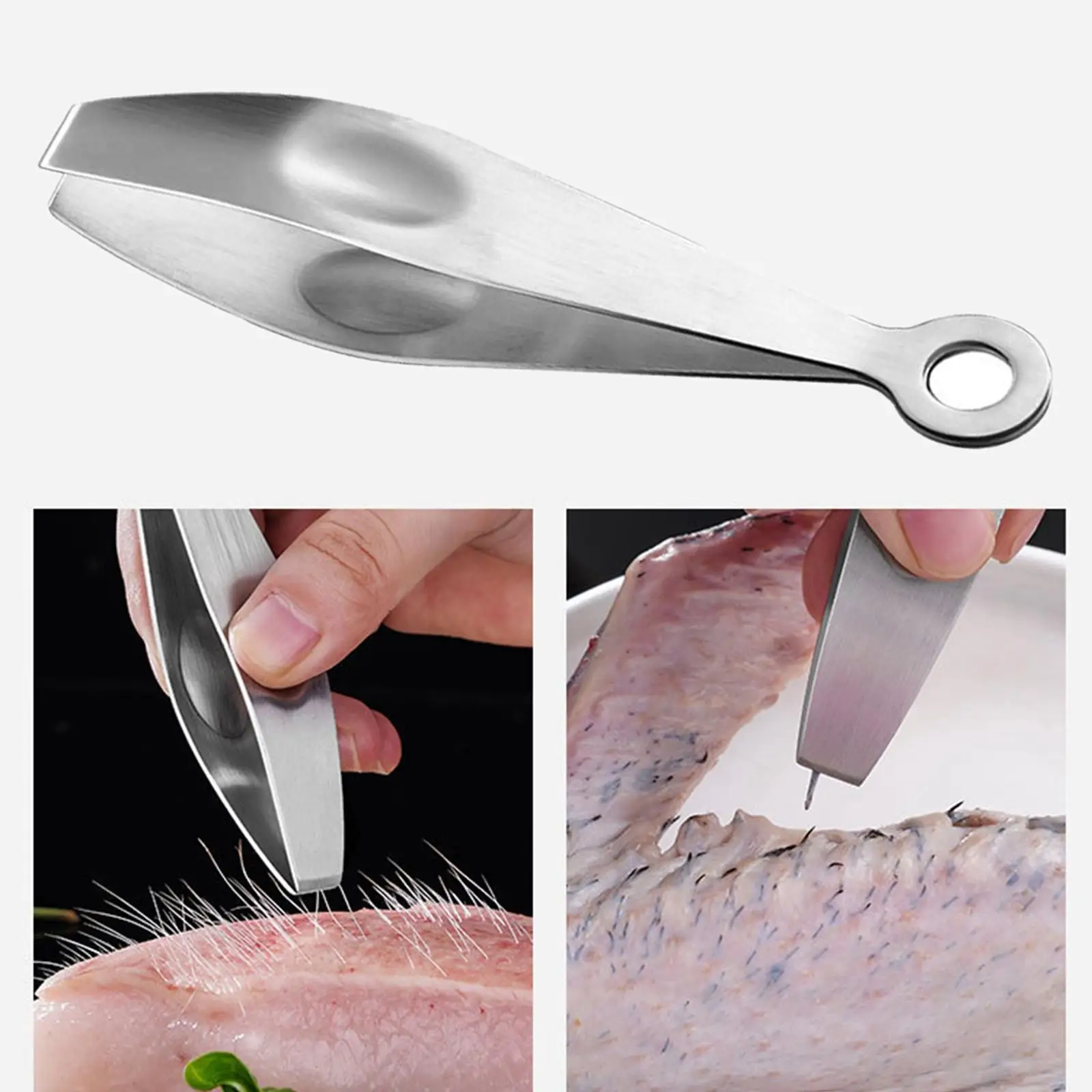 Stainless Steel Plucking Clip Seafood Tools Multipurpose Plucking Clamp Kitchen