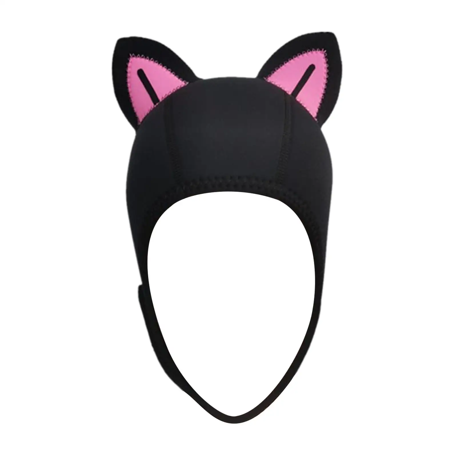 Cat Ears Wetsuit Hood Hat for Women Kids with Air Vent Accessories Convenient to Wear and Take Off