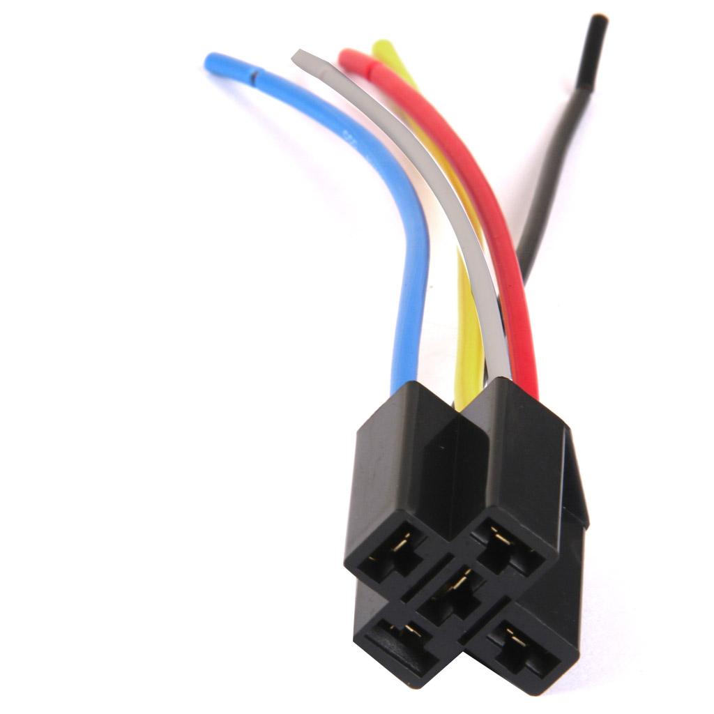 New arrive Car 12V 12 DC 40A AMP Relay Harness Socket 5Pin 5 Wire New High quality wire