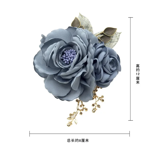 Spille a forma di fiore in tessuto di alta qualità spille di gioielli da  sposa fatti a mano in stoffa coreana di moda coreana per accessori da donna  - AliExpress
