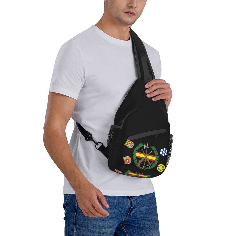 Spanish Legion Crossbody Sling Mochila para Homens,