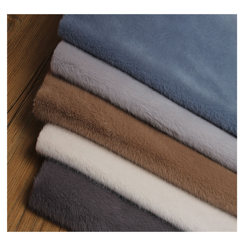 Description Picture 3 of itemHigh Grade Light Elastic Imitation Mink Hair Mink Velvet Rabbit Hair Fabric Autumn Winter Plush Clothing Fur DIY Sewing Fabric