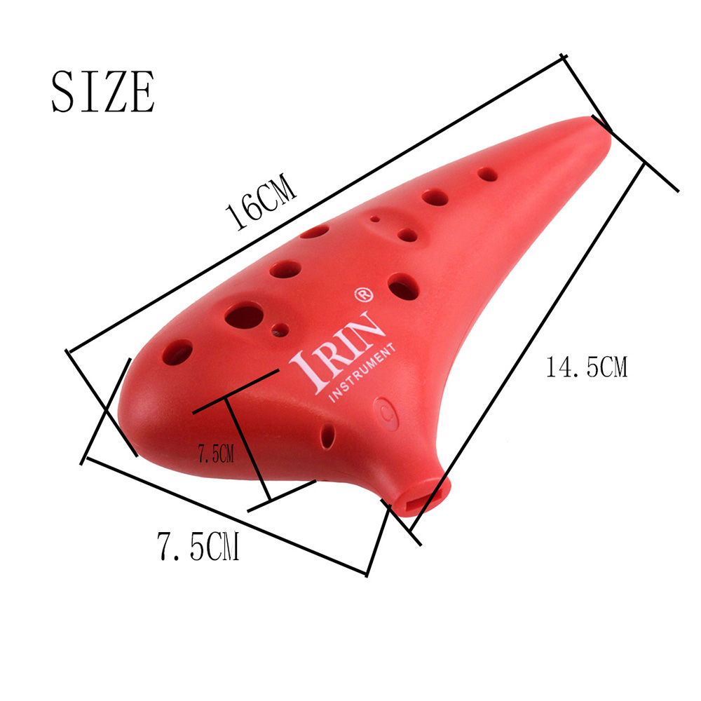 Description Picture 3 of itemIRIN 12 Hole Ocarina 4 Colors ABS Plastic Ocarinas Musical Instrument Easy to Learn And Carry For Music Lover and Beginner