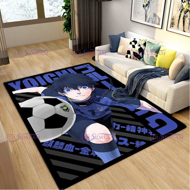 Blue Lock Football Anime Cartoon Carpet Rug for Home Living Room Bedroom  Sofa Doormat Decor,kid play Area Rug Non-slip Floor Mat - AliExpress