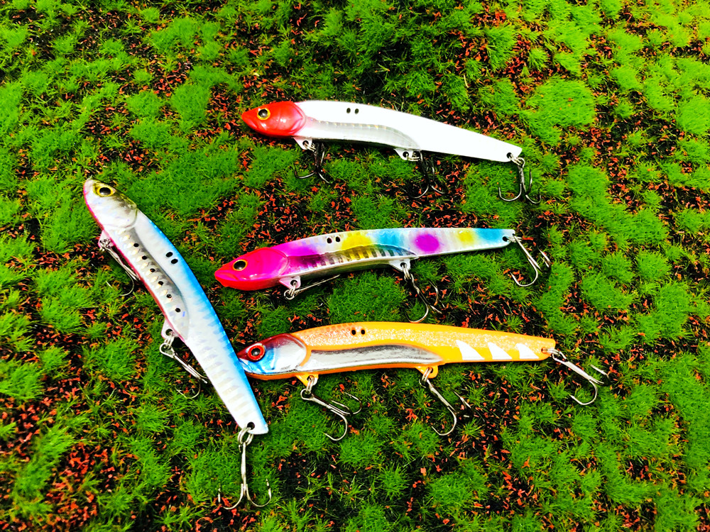 35g 10,5 cm Metall VIB LureFishing Löffel Süßwasser Angeln Harter Köder Scheibe Jig Köder Löffel Angelgerät Metall Jigging – Detail 8