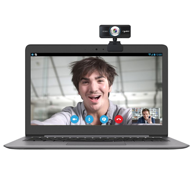 Auto Webcam com microfone para foco, câmera