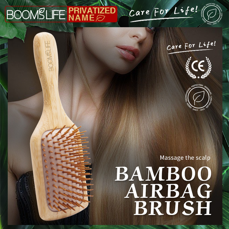 Best of Custom Name Detangling Bamboo Hair Brush Women Styling Wide Teeth Bamboo Comb For Hair Massage Scalp Anti-static Hair Combs Reviews & Tips